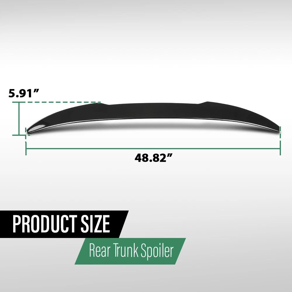 M4 Style Rear Trunk Spoiler for BMW X4 (2019–2024) Glossy Black