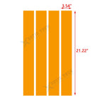 Racing Rally Stripes Vinyl Decal for Yellow Roll Front Hood Fender (2016-2017)