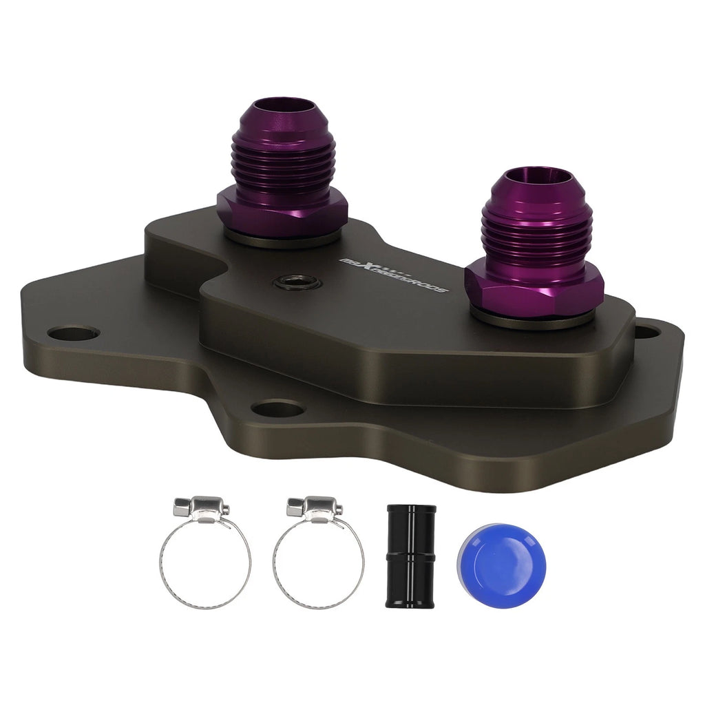 AN10 Aluminum Oil Filter Adapter for VW Audi EA113 (2000–2023) - Purple