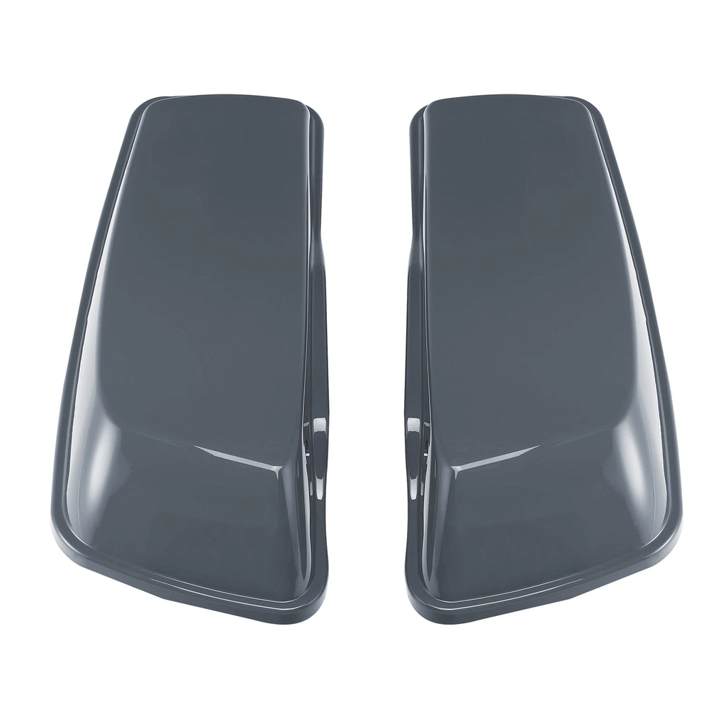 Hard Saddlebag Lids for Harley Road King, Street Glide (2014–2024) Gunship Gray