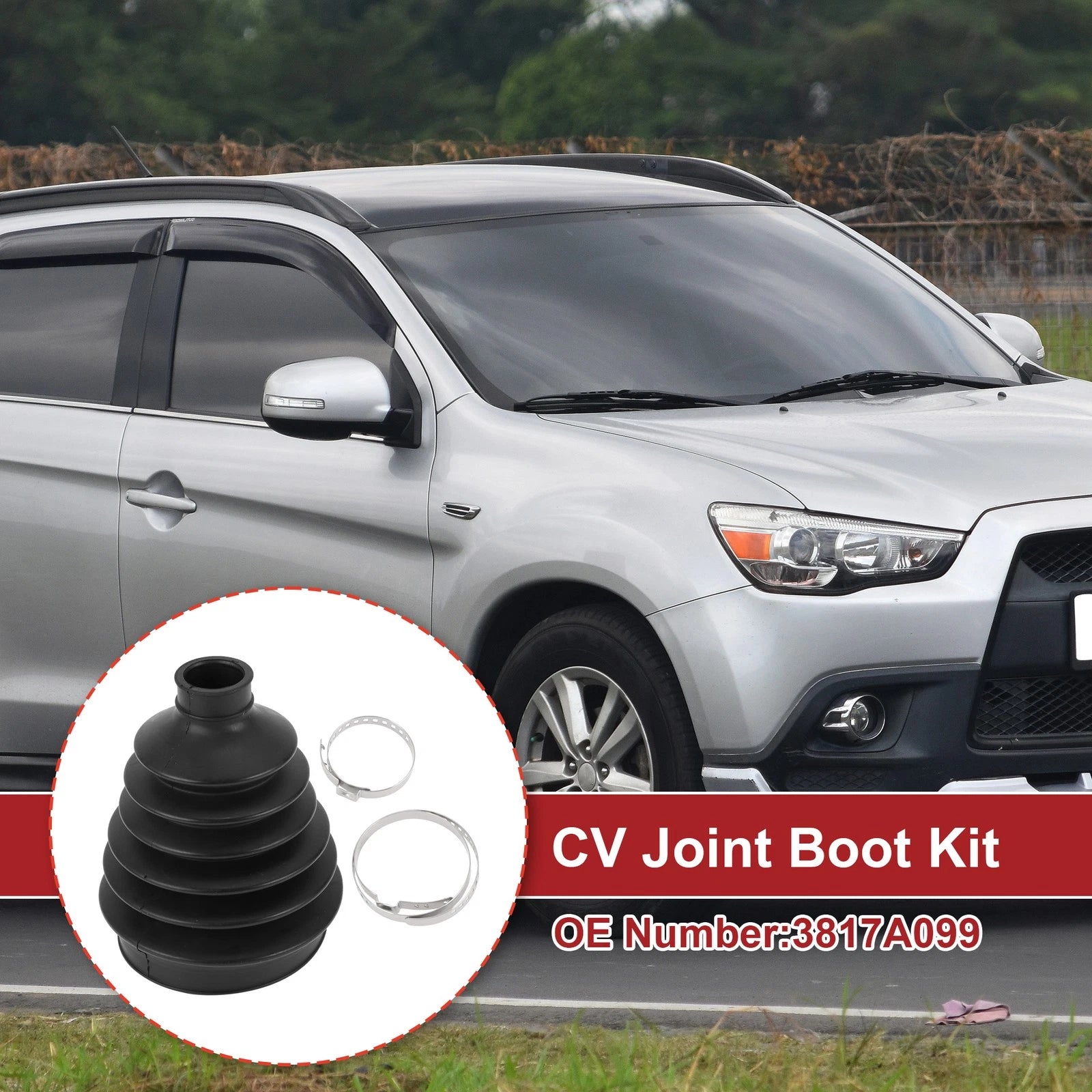 Outer CV Joint Boot Kit w/ Clamps for Mitsubishi Outlander (2008–2013)