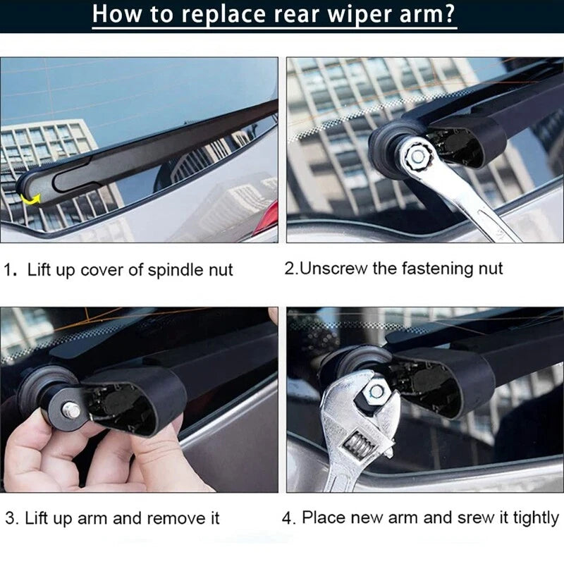 Rear Windshield Wiper Arm & Blade Set for Ford Escape (2013-2018)