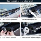 Rear Windshield Wiper Arm & Blade Set for Ford Escape (2013-2018)