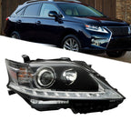 Right Headlight for Lexus RX350 RX450H (2013–2015) Black