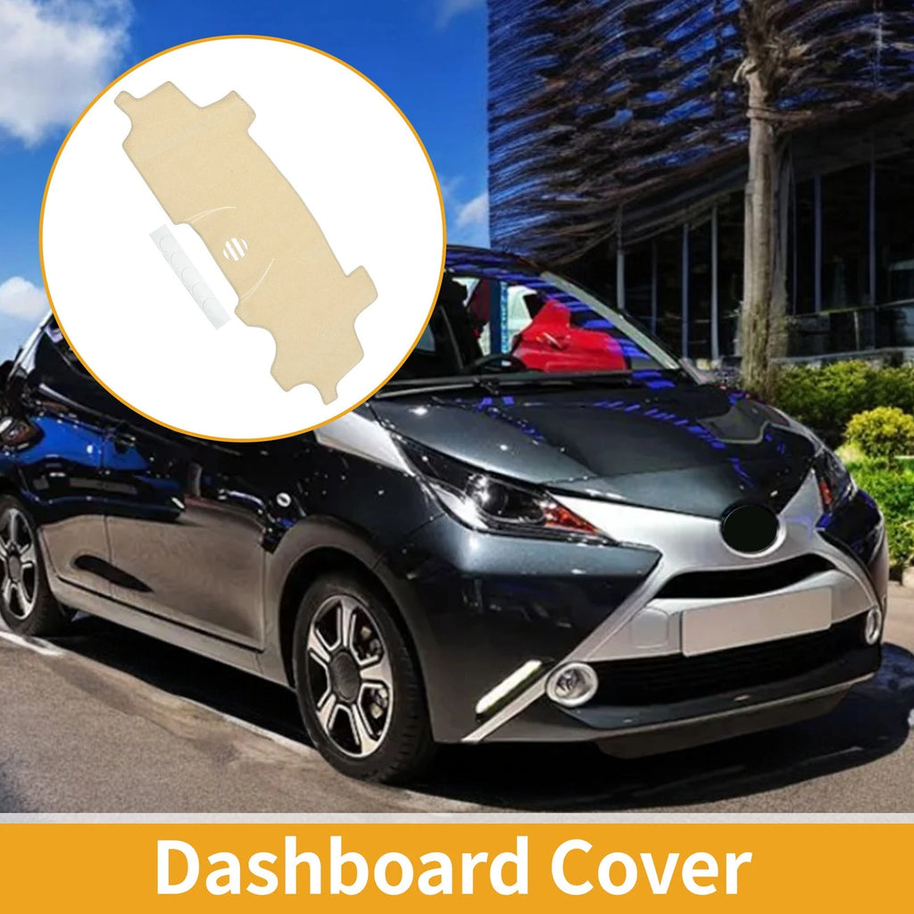 Dashboard Cover Mat for Toyota Aygo (2005–2014) Beige