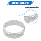 3pcs AC Switch Knob Cover Ring for Jeep Wrangler JK JKU (2011–2018) Silver