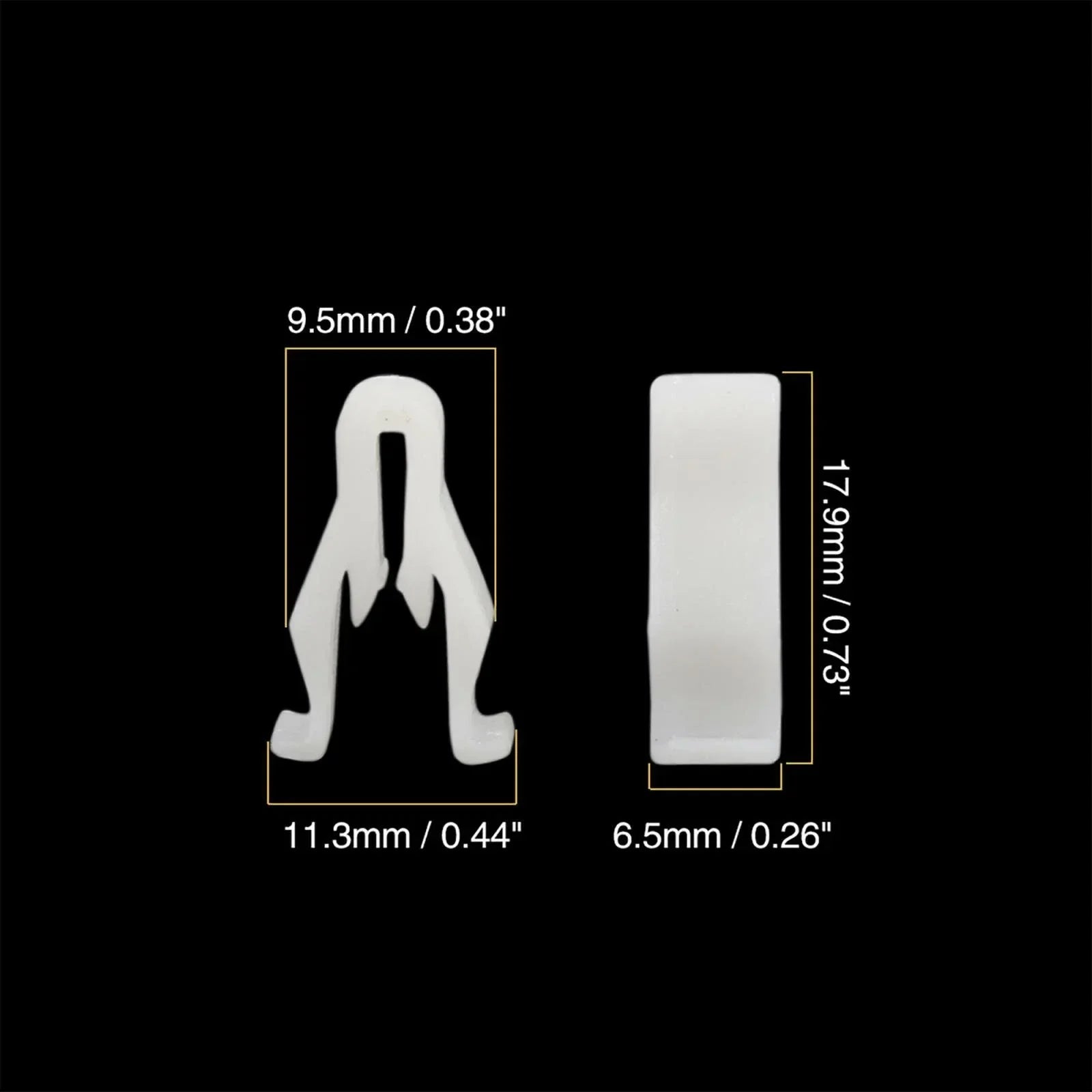 30 x White Plastic Nylon Switch Bezel Clips for Toyota Lexus