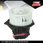 Blower Heater Motor with Fan Cage for Audi A4 A5 Q5 S4 S5 (2008–2012)