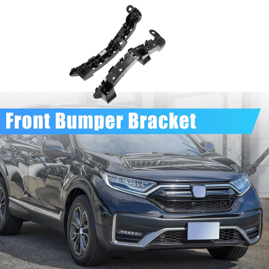 Pair of Front Bumper Bracket 71193-TLA-A01 for Honda CR-V (2017) Plastic Black