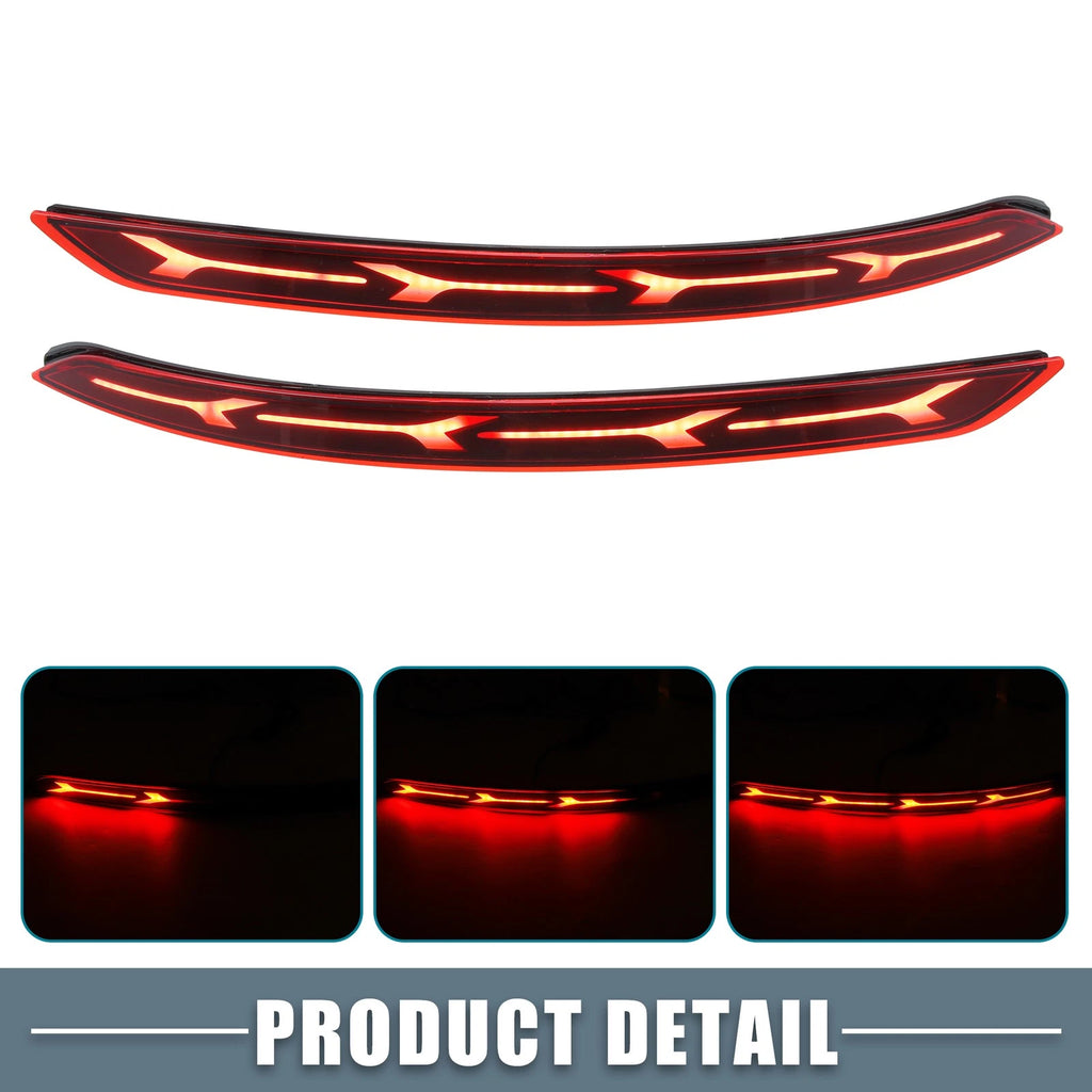 LED Rear Bumper Reflector Brake Tail Turn Signal Light for Hyundai Elantra (2017–2020)