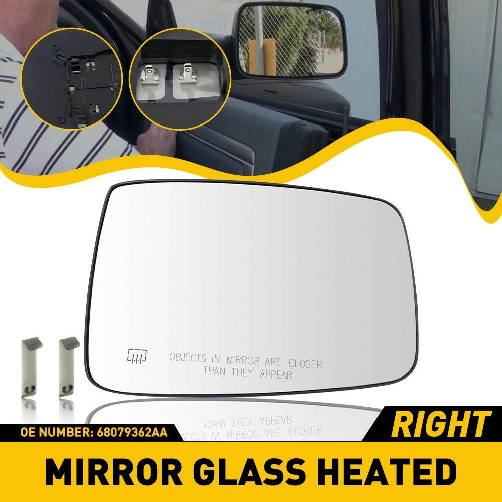 Power Heated Exterior Mirror Glass for Dodge Ram 1500 2500 (2002–2010)