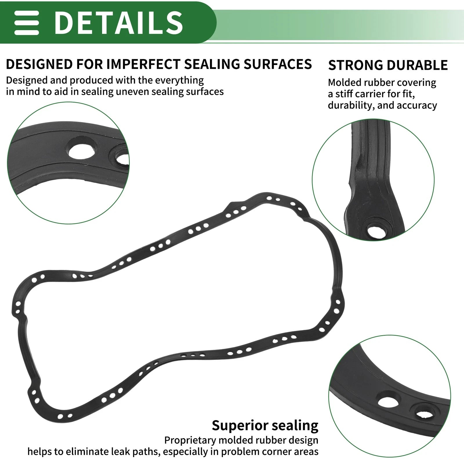 Oil Pan Gasket for Honda Civic (1984–1995) & Honda CRX (1988–1991) 11251P01004