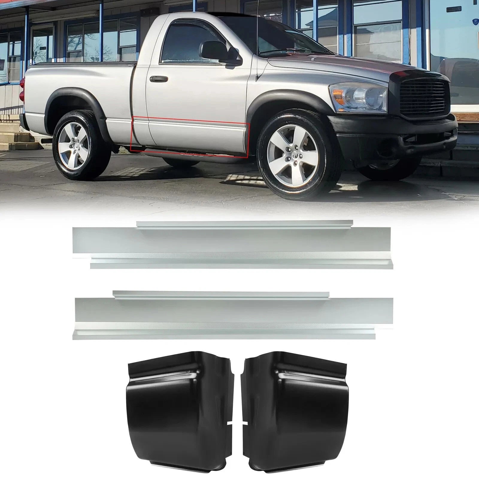 Rocker Panels & Cab Corners for Dodge Ram 1500/2500 (2002–2009)
