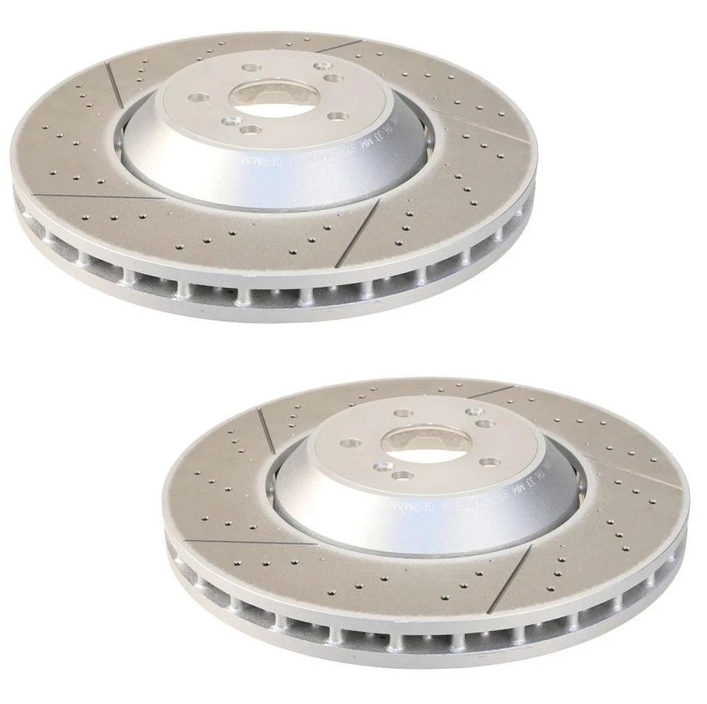 2X Front 390mm Disc Brake Rotors for MB W222 Maybach (2016–2023)