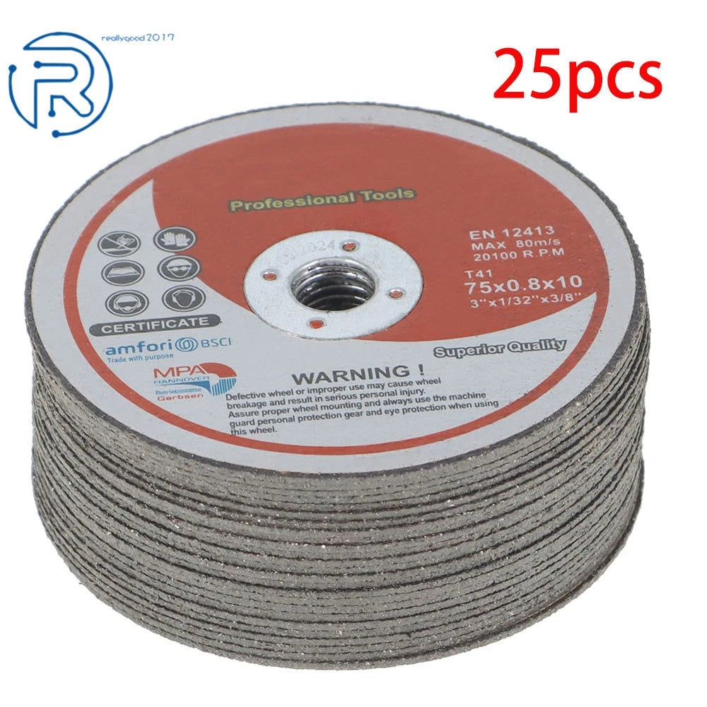 Set of 25 Cut-off Wheels for Metal & Stainless Steel
