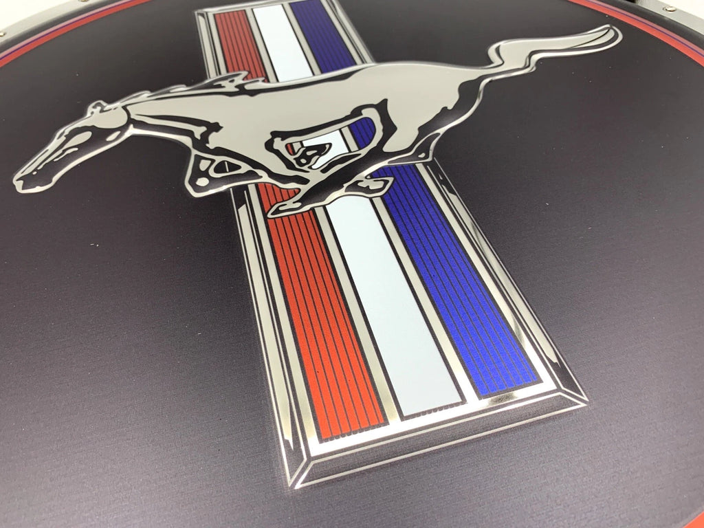 Running Pony Emblem Metal Sign for Ford Mustang (1965–1966)