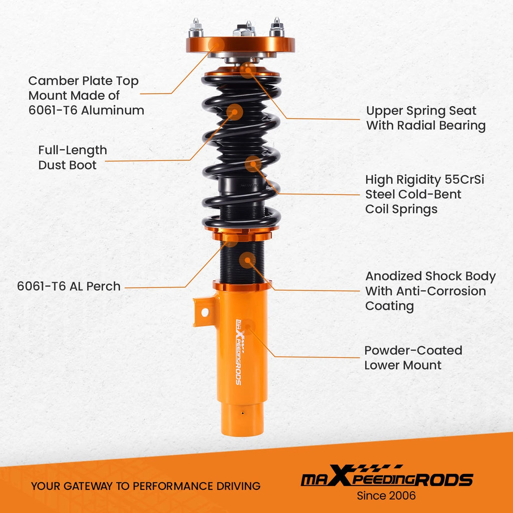 Coilovers Suspension Kit for BMW 3-Series E92 Coupe 318i (2005–2013)