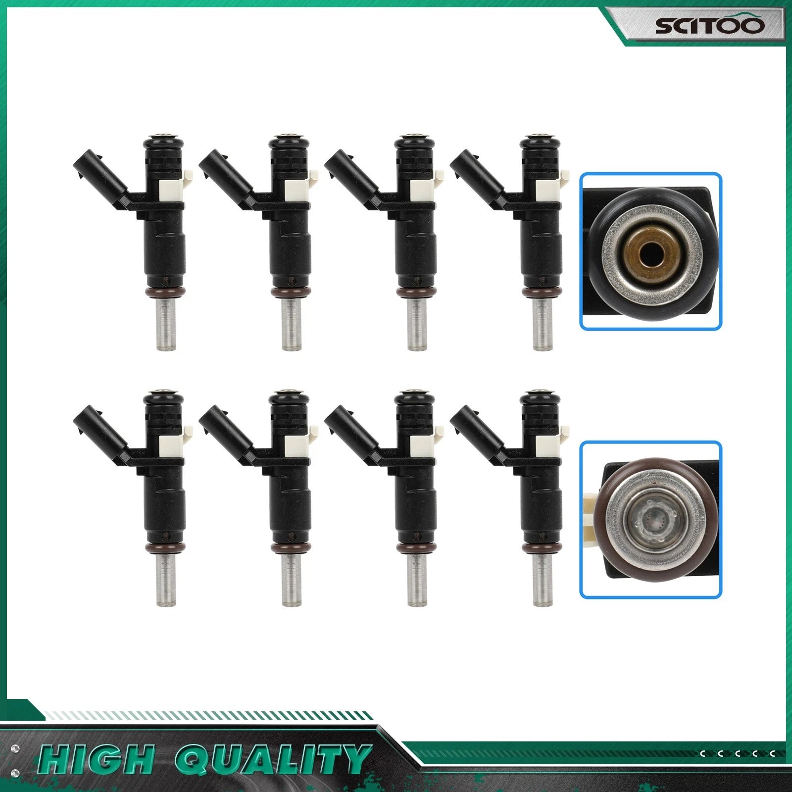 8pcs Fuel Injectors for Mercedes-Benz SL550 S550 ML550 ML350 GL550 GL500 (2007–2012)