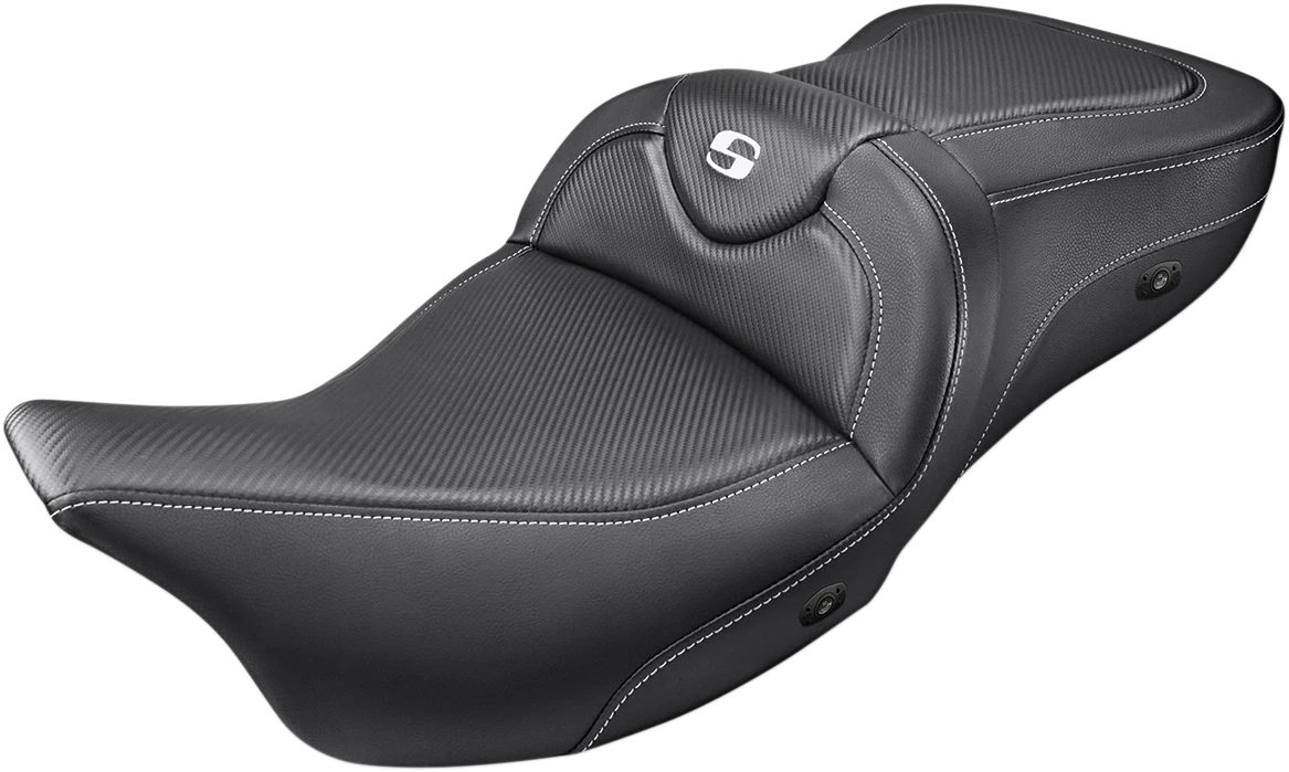 SADDLEMEN Heated Roadsofa Seat for FL (2008–2024) - Carbon Fiber - No Backrest