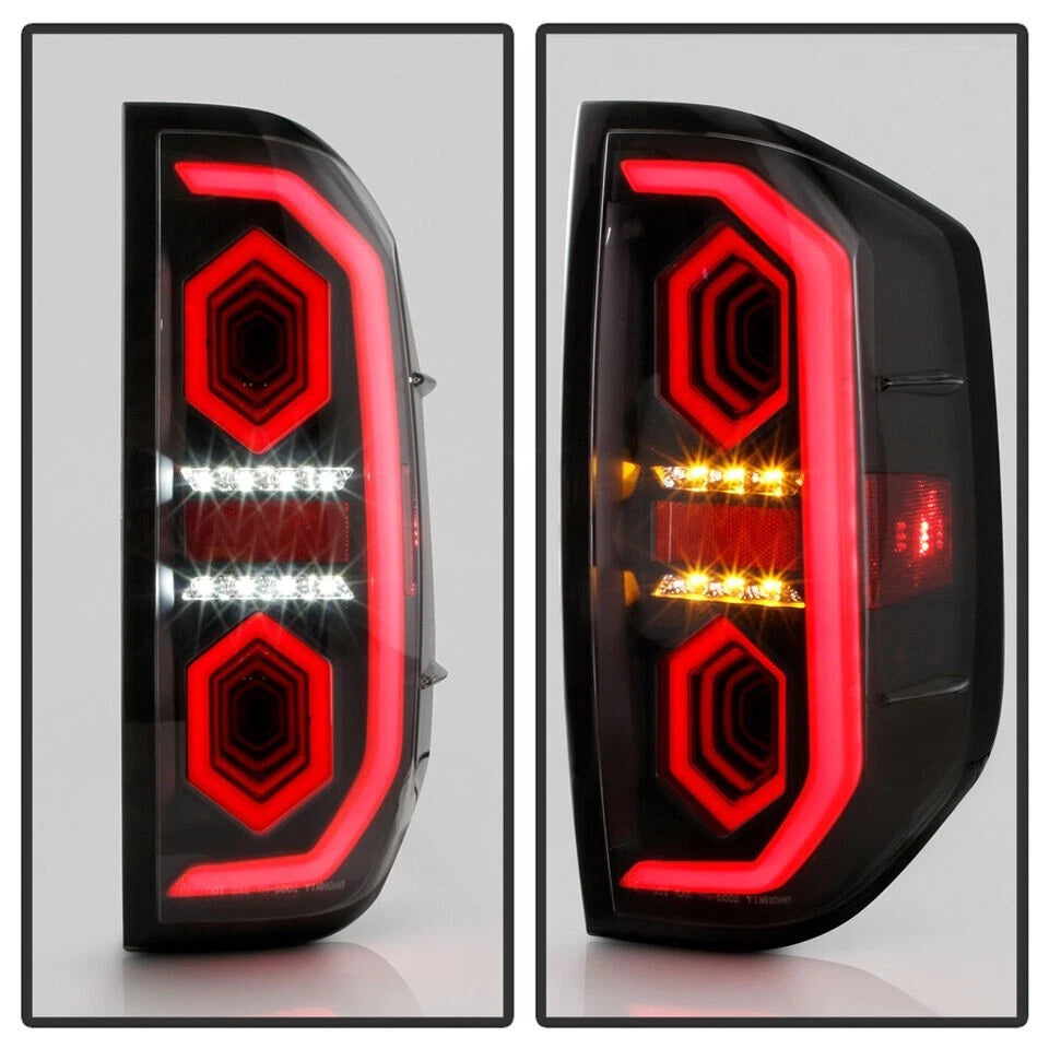 Pair Smoke Lens LED Tail Lights for Toyota Tundra (2014–2021)