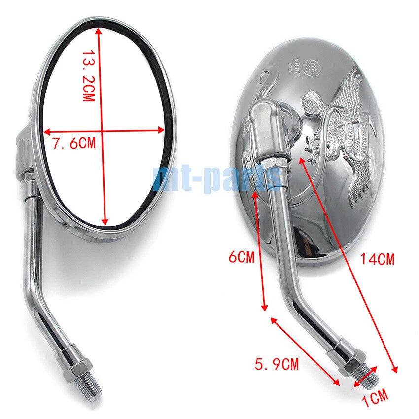 Rear View Mirror for Honda VT750 VT800 VT1100 VT600 VT500 VT400 (1983–2003)