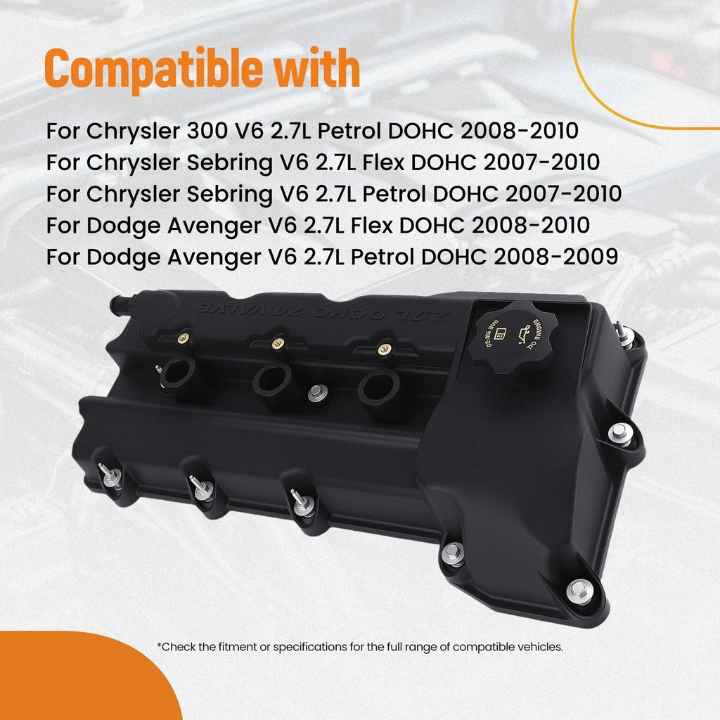 Left Side Valve Cover Assembly for Chrysler Dodge 2.7L DOHC (2007–2010)