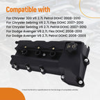 Left Side Valve Cover Assembly for Chrysler Dodge 2.7L DOHC (2007–2010)