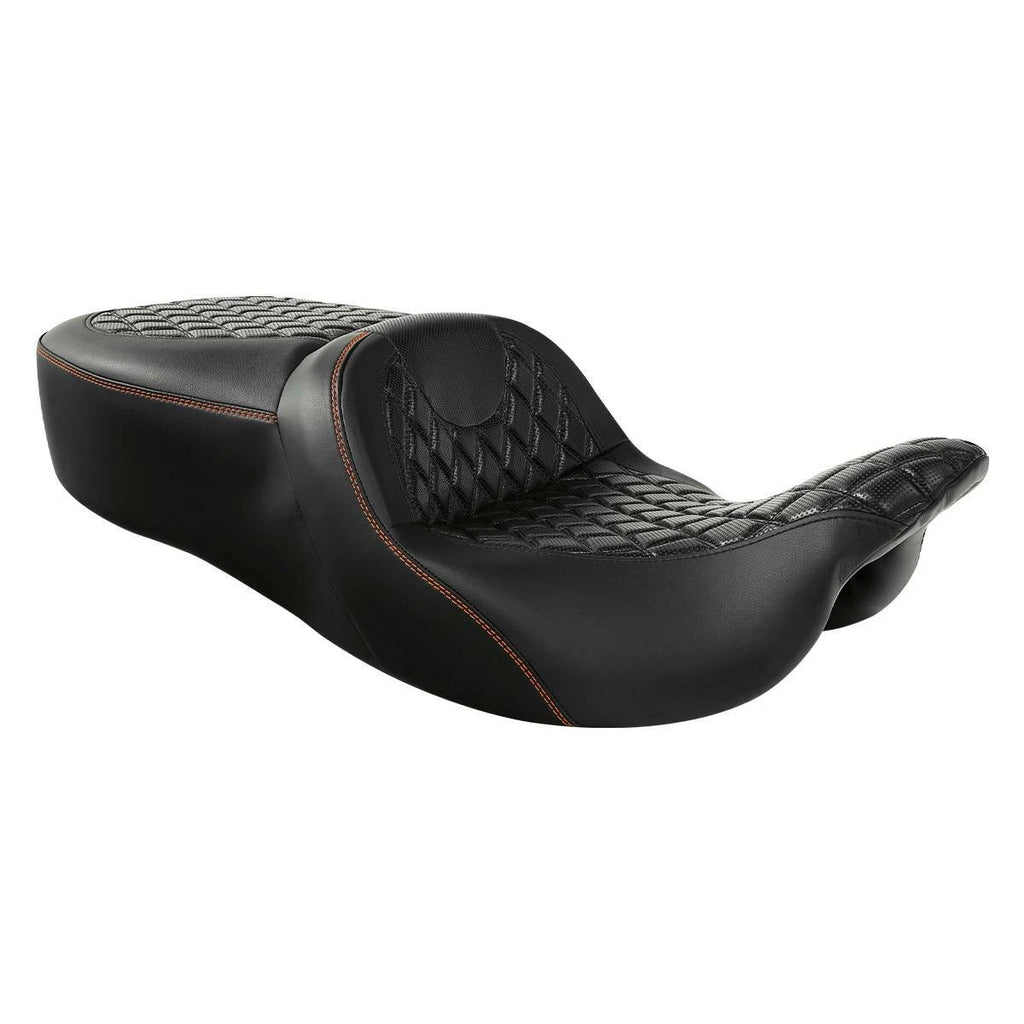 Black Driver Passenger Seat for Harley Touring Electra Street Road Glide (2009–Present)