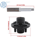 Set of 4 Trailer Boat Axle Kits w/ 4 on 4" Bolt Idler Hub & BT8 Spindle