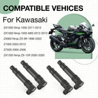 4Pcs Ignition Coil for Kawasaki Ninja 1000 ZX-9R ZX-12R Z1000 Z750S(1998–2013)