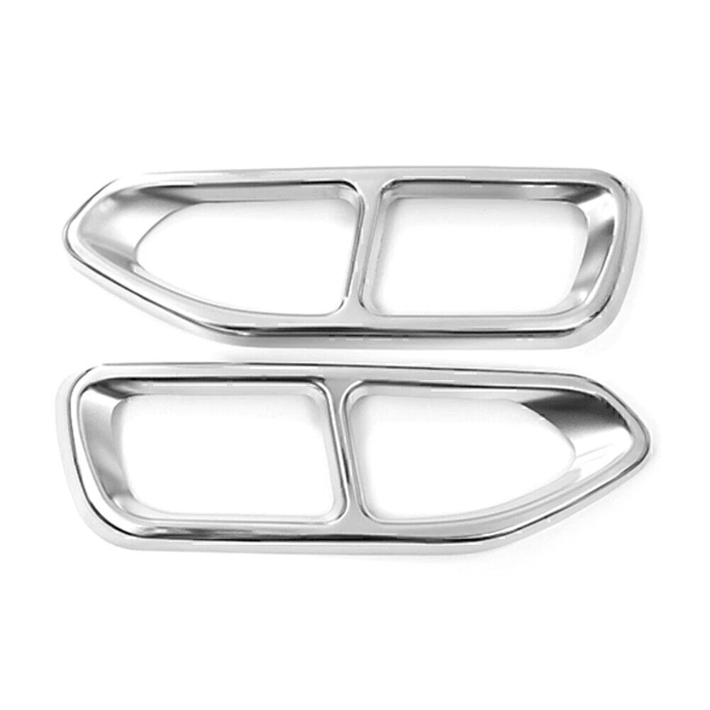 Silver Muffler Exhaust Pipe Output Cover Trim for BMW 7 Series G11 G12 (2016–2018)