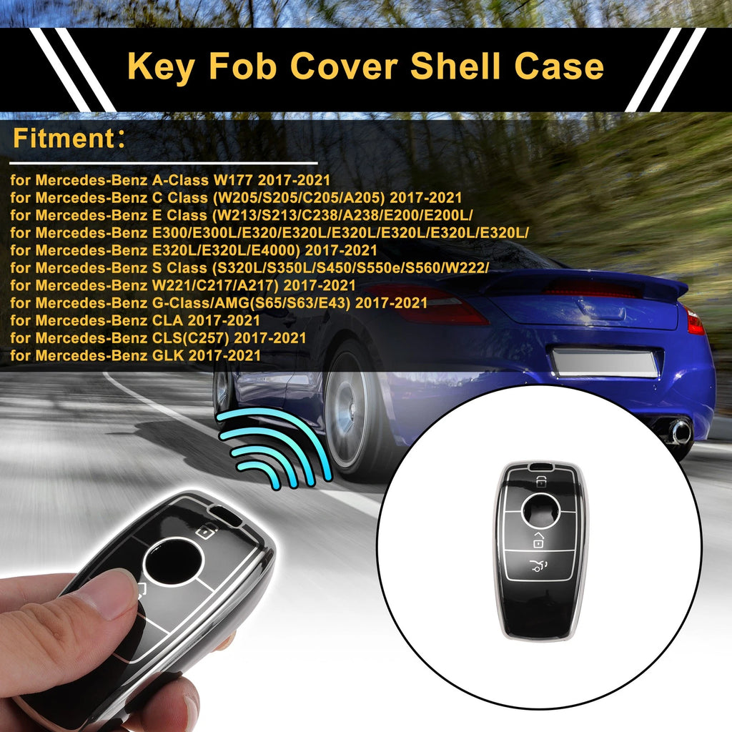 Key Fob Shell Cover Case for Mercedes-Benz (3 Buttons)