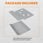 Differential Skid Plate for GMC Sierra 2500HD 2011–2017 3500HD 2011–2016