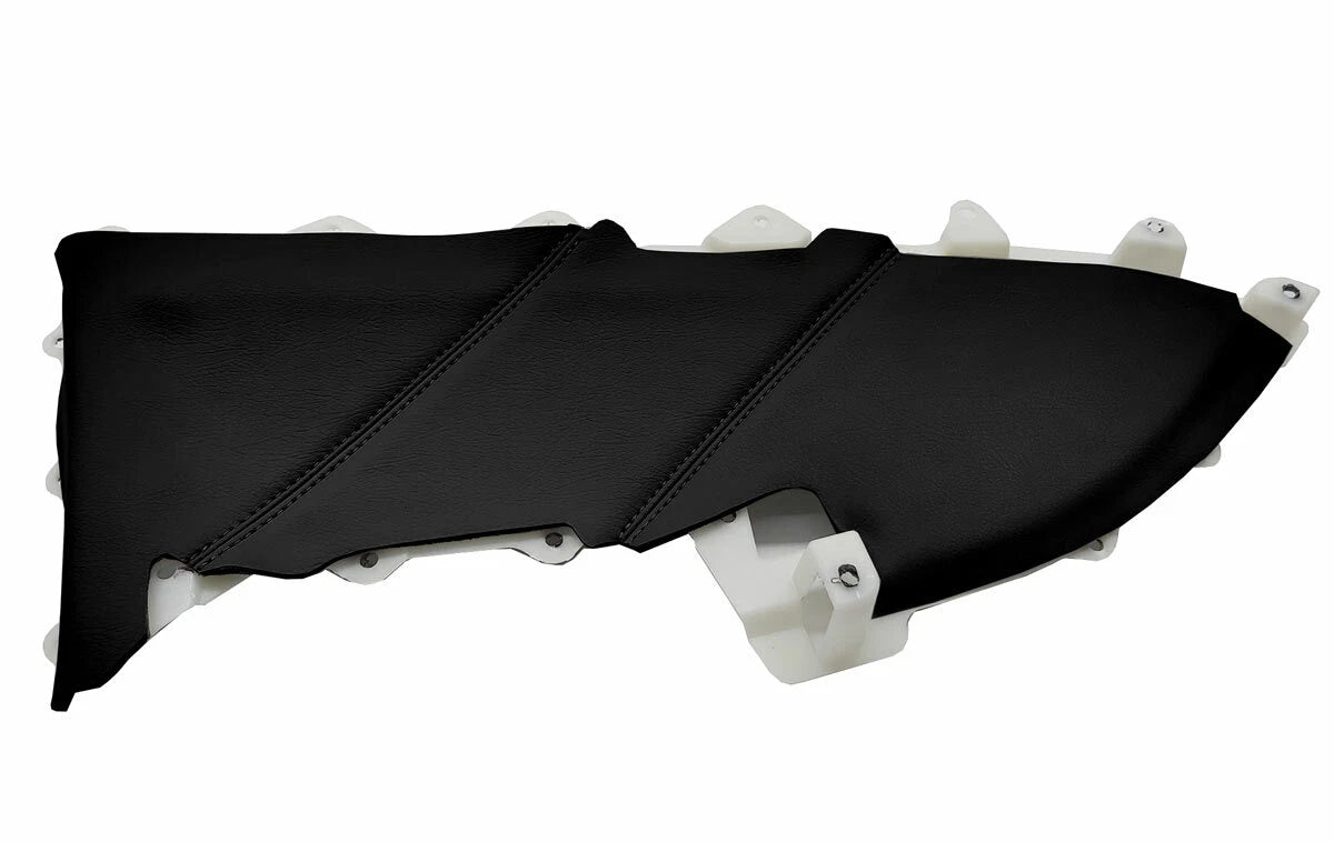 Front Insert Door Panel Cover for Toyota 4Runner (2003–2009) Black PVC Leather