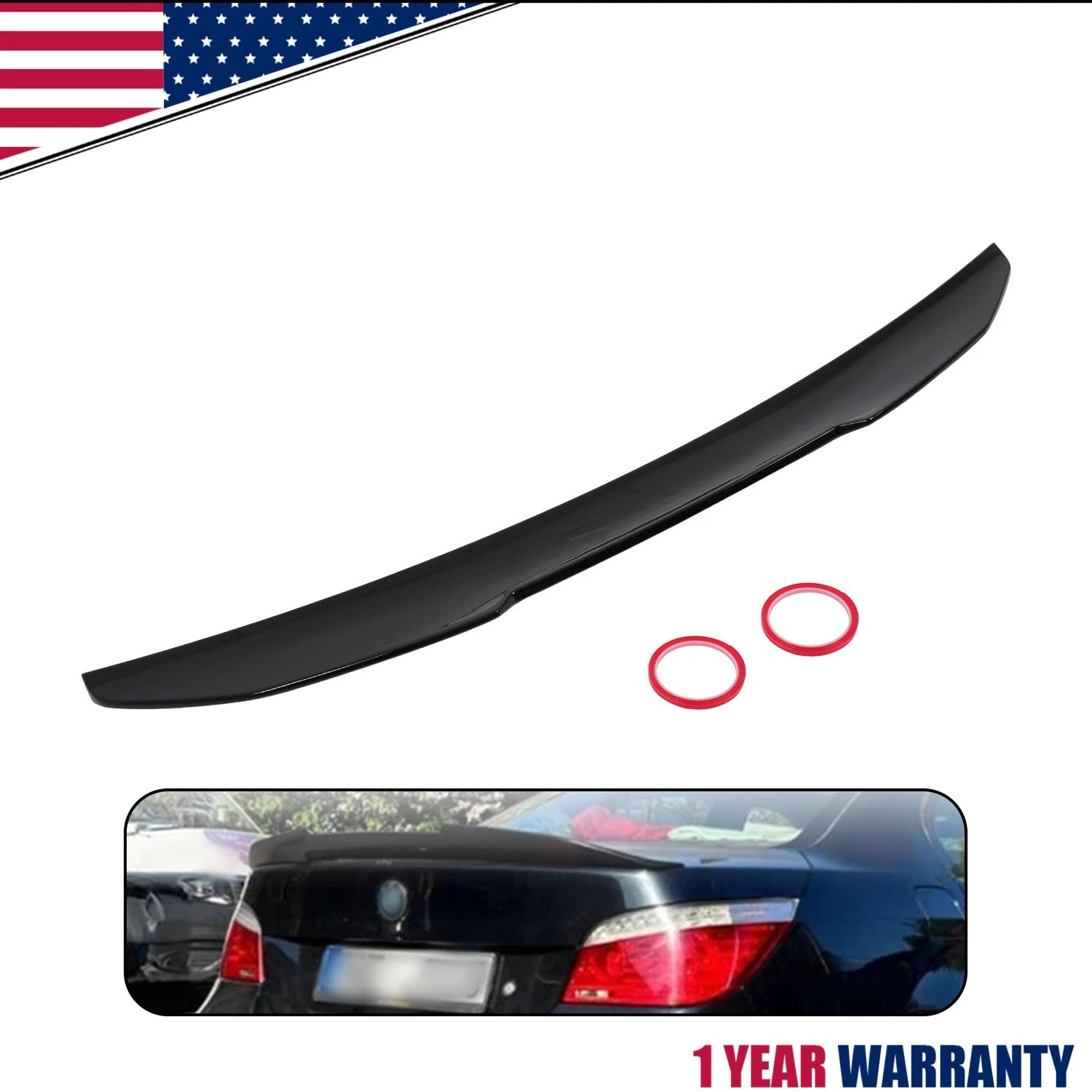 PSM Style Trunk Spoiler Wing for BMW 5-Series E60 (2004–2010)