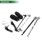 8 Pcs Front Suspension Kit Tie Rod Ends Sway Bar Link for Dodge 