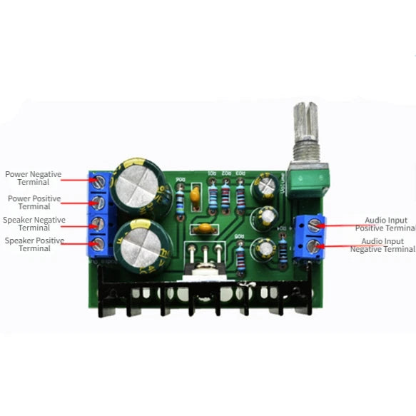 TDA2050 Audio Power Amplification Board 1 Channel DC5-24V for AMP