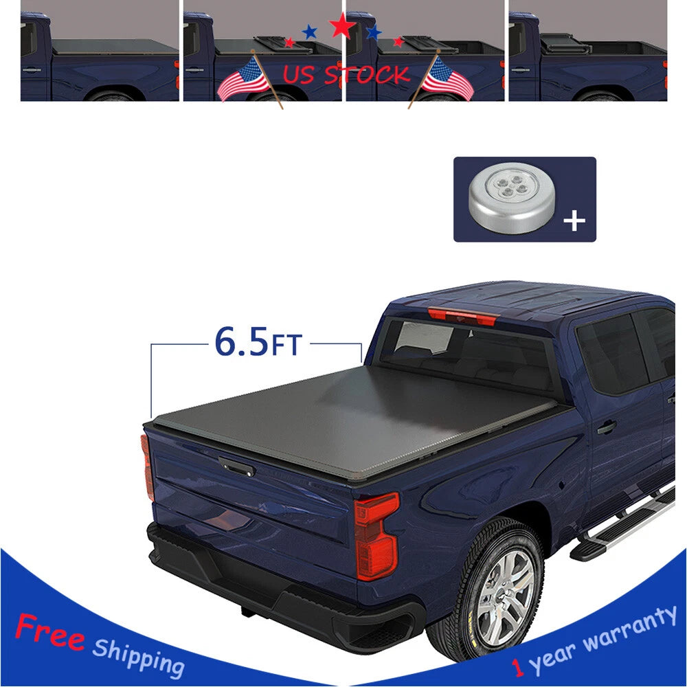 4-Fold Soft Tonneau Cover for Dodge Ram 1500 2500 3500 (2002–2019)