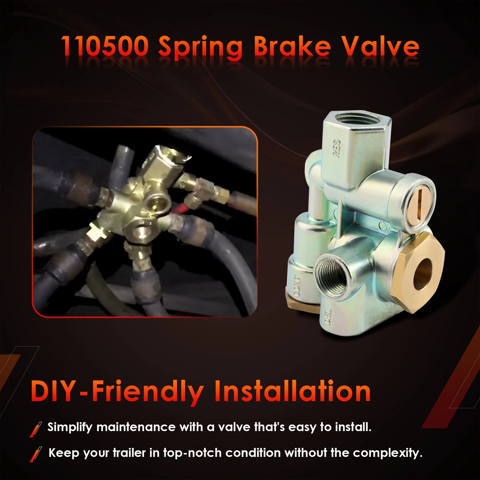 Trailer Spring Parking Brake Control Valve for Sealco (110500, 110500X, 065438)