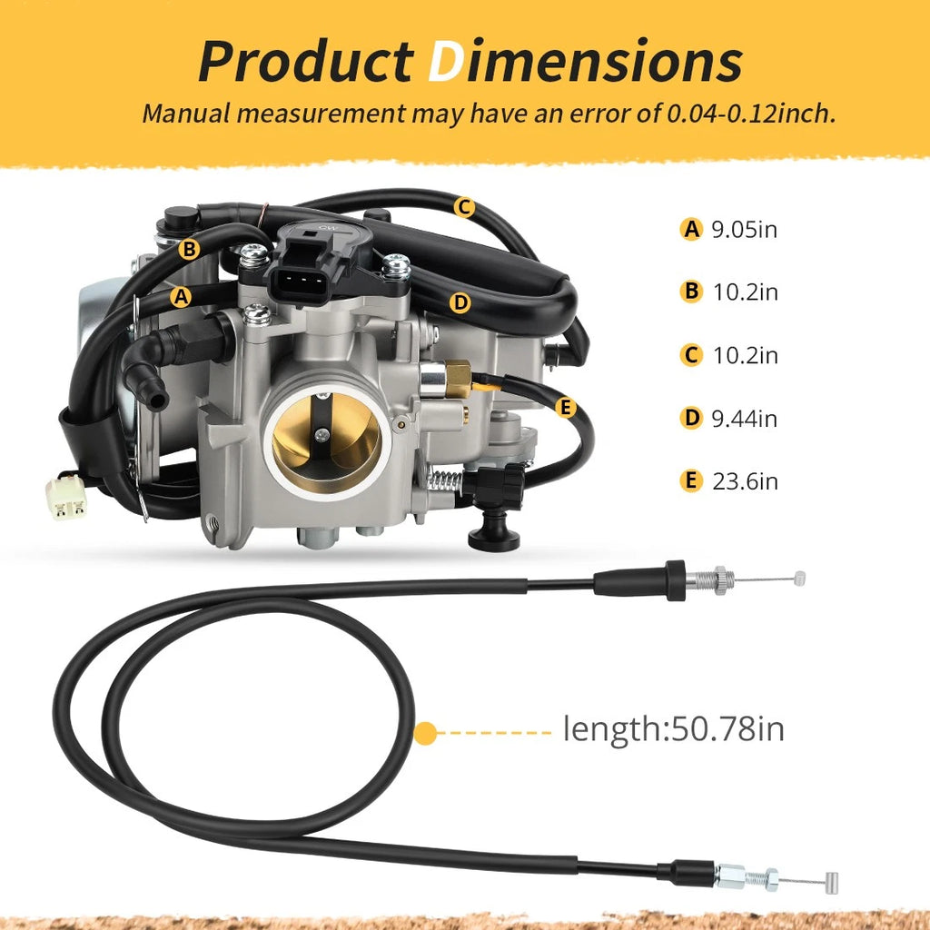 Carburetor 16100-HN2-013 for Honda Foreman Rubicon 500 TRX500 (2005–2014)