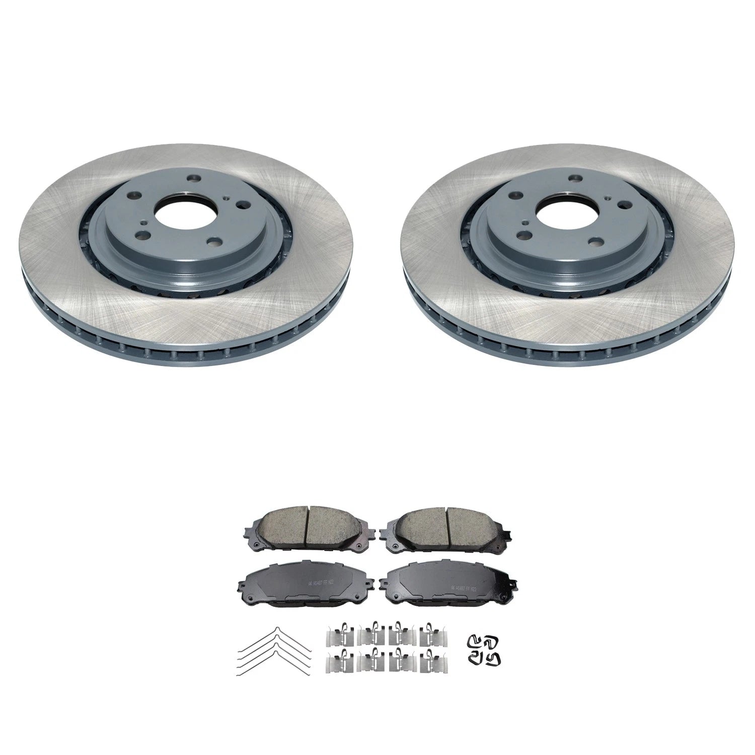Front Rotors & Akebono ProACT Ceramic Brake Pads Kit for NX200t NX300 (2015–2019)