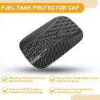 Fuel Tank Door Cap for Kia Carnival (2020–2025) Carbon Fiber Black