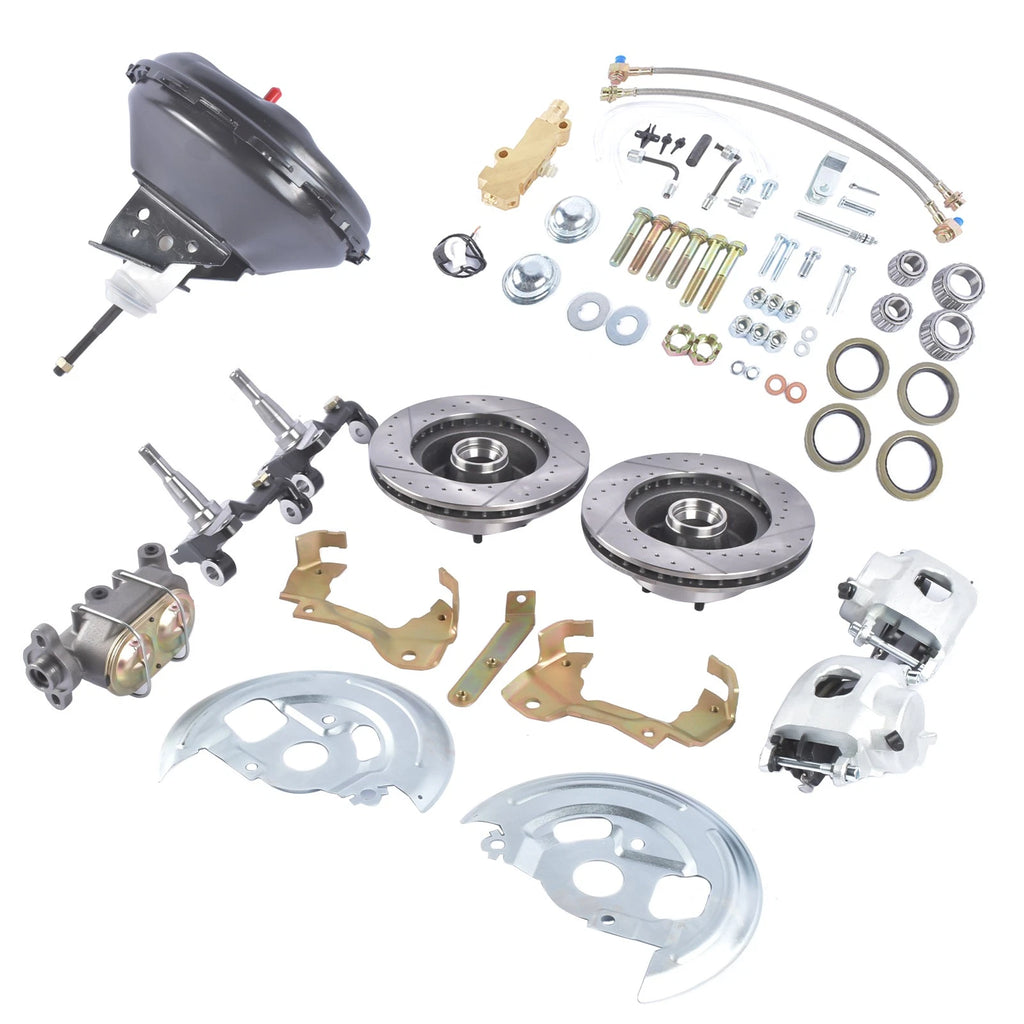 Disc Brake Conversion Kit for GM A (11" Cross Drilled & Slotted)