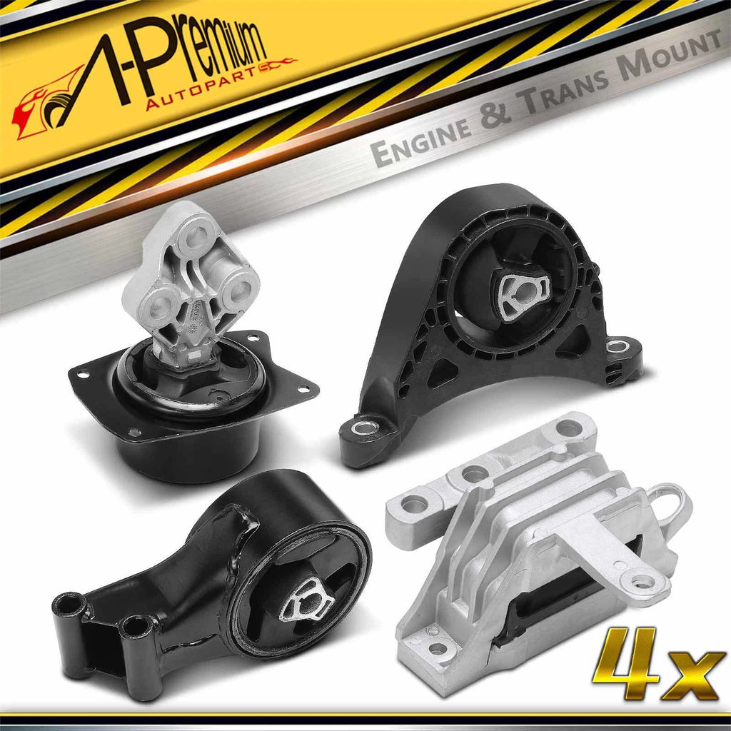 Set of 4 Engine Motor and Transmission Mounts for Buick Regal (2011–2013)