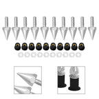 5MM Windshield Spike Bolts for Motorcycle - 10 Pcs Silver