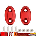 Aluminum Mirror Block Off Plates for Yamaha YZF-R1 (2007–2014) #2, Red