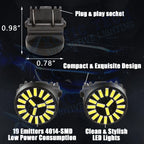 Xenon White LED Backup Reverse Light Bulbs for Ford Mustang (2015-2019)