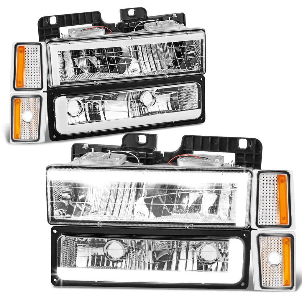 C-LED Headlight + Bumper Signal + Corner Lamps for Chevrolet Blazer (1988–1993)