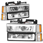 C-LED Headlight + Bumper Signal + Corner Lamps for Chevrolet Blazer (1988–1993)