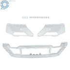 Front Bumper Face Bar for Ford F150 (2021–2023) Chrome Metal Steel